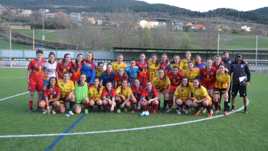 La Selecció Catalana Universitària de futbol femení supera la Selecció Andorrana Sub19 per 3 a 1